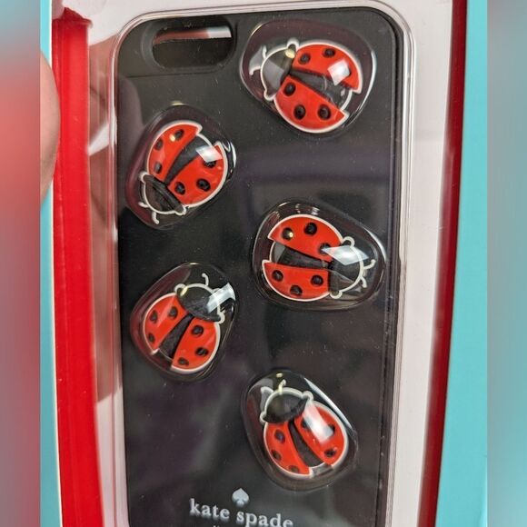 kate spade Black & Red iPhone 6 Hybrid Hardshell Case Ladybugs - Picture 3 of 3